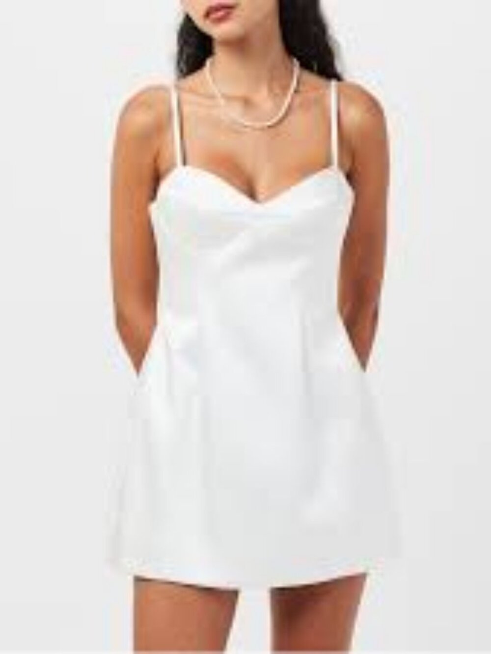 37 - NWT BARDOT MARCELLO HOURGLASS MINI DRESS IN ORCHID WHITE - Picture 5 of 7